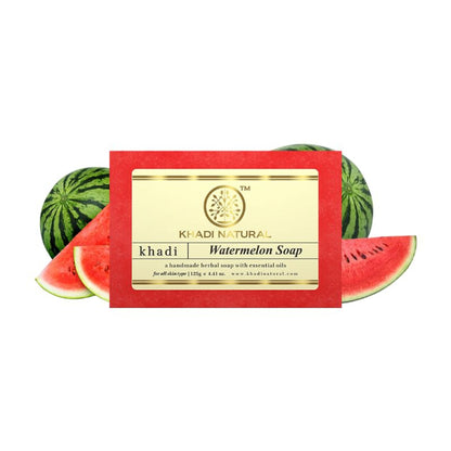 Khadi Natural Watermelon Handmade Soap Reduce tan & Dead Cells