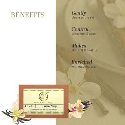 Khadi Natural Vanilla Handmade Soap Anti-bacterial