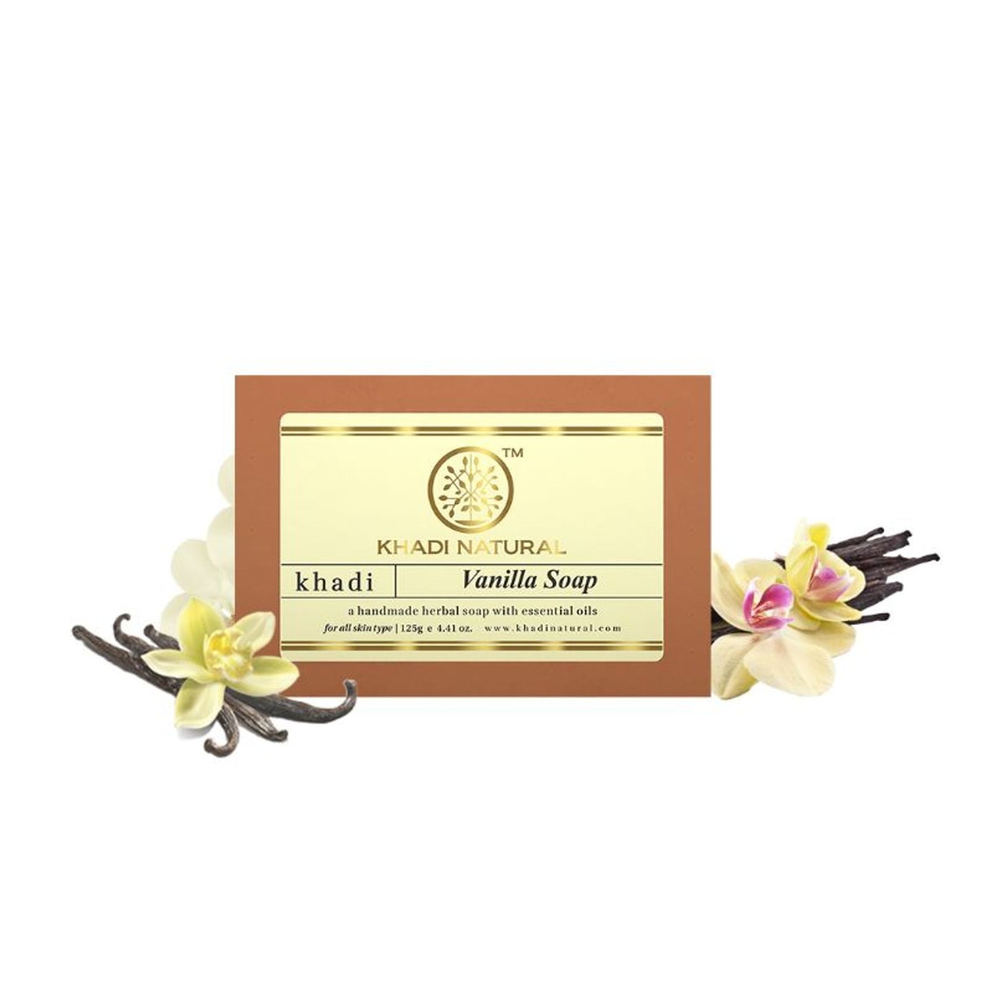 Khadi Natural Vanilla Handmade Soap Anti-bacterial