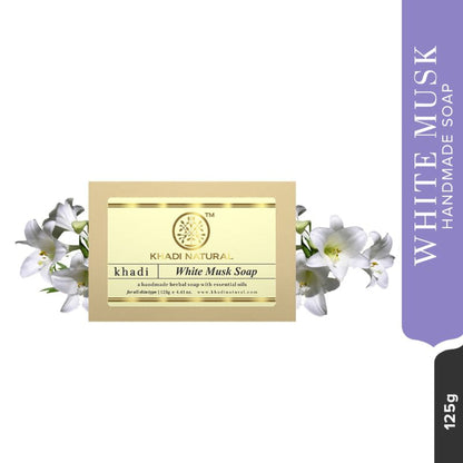Khadi Natural White Musk Handmade Soap Smooth & Hydrated Skin