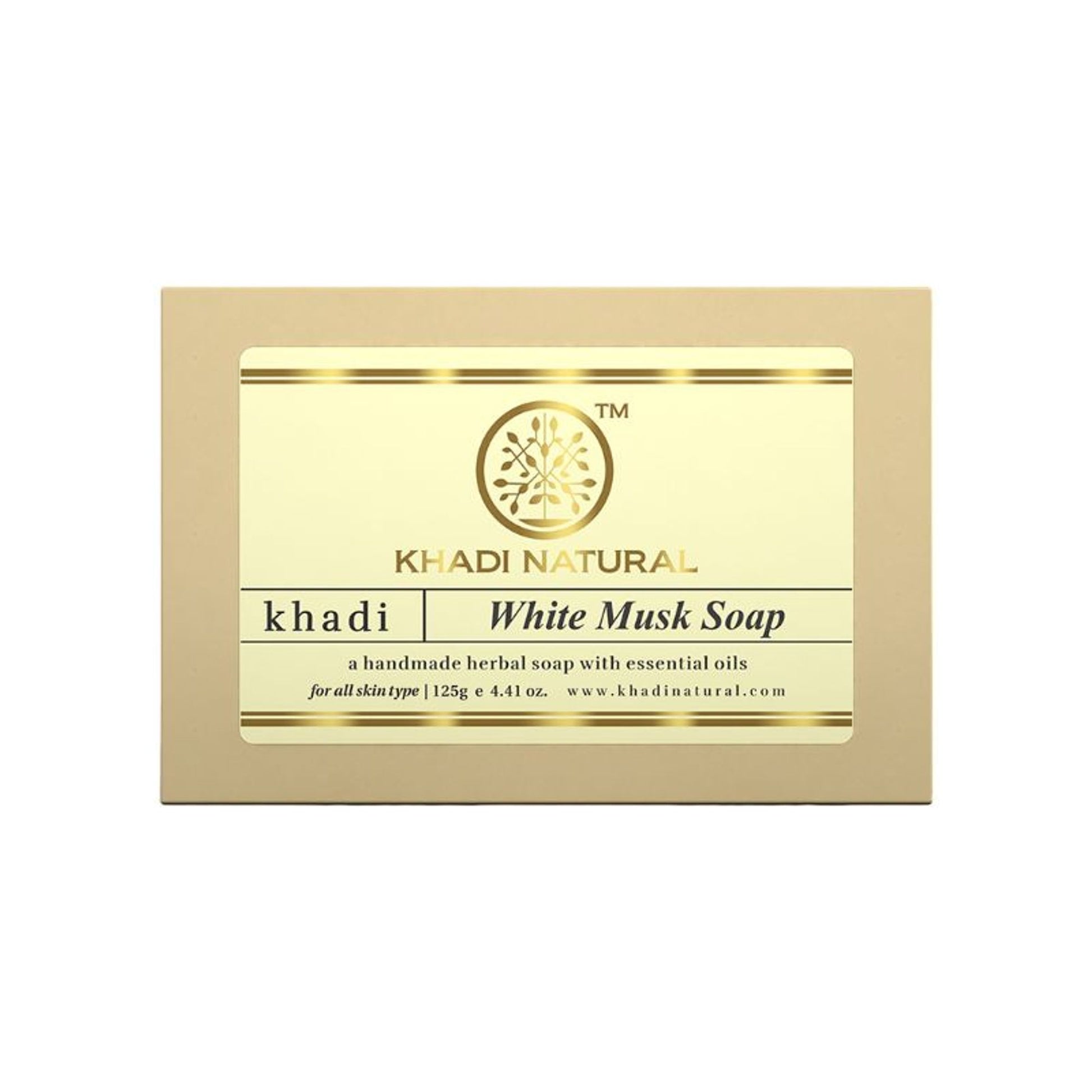 Khadi Natural White Musk Handmade Soap Smooth & Hydrated Skin
