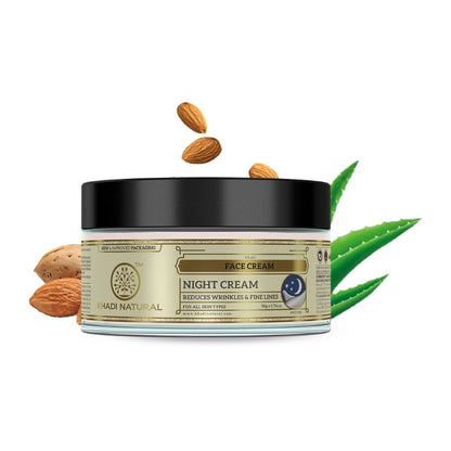 Khadi Natural Night Face Cream Reduce Wrinkles & Fine Lines