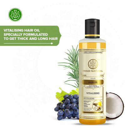 Khadi Natural Vitalising Hair Oil Paraben & Mineral Oil Free