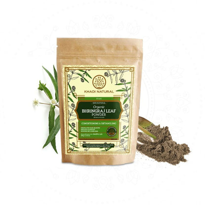 Khadi Natural Bhringraj Leaf Organic Powder Deep Moisturize Scalp