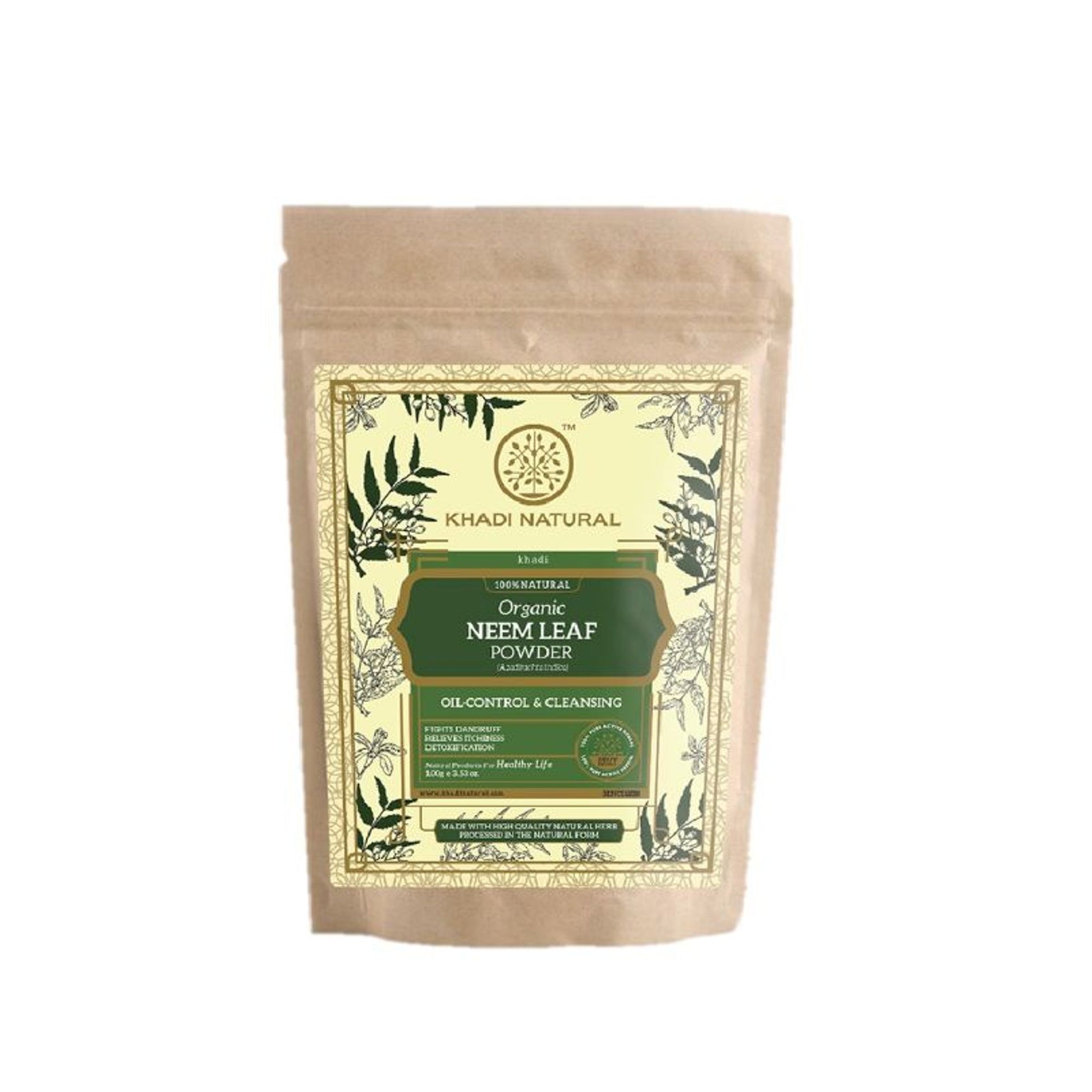 Khadi Natural Neem Leaf Organic Powder Oil Control & Deep Cleanses