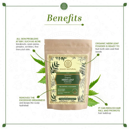 Khadi Natural Neem Leaf Organic Powder Oil Control & Deep Cleanses