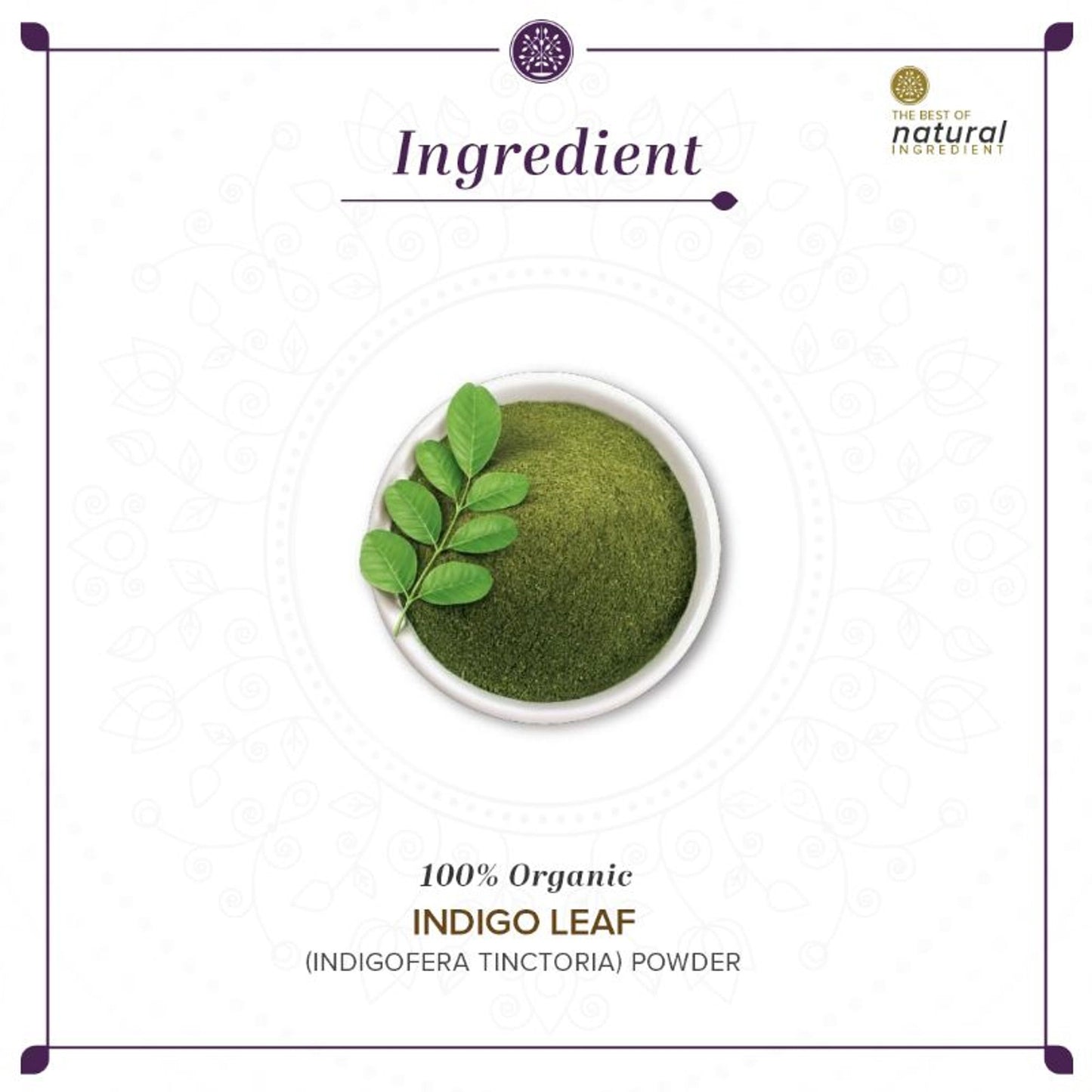 Khadi Natural Indigo Leaf Organic Powder Prevent Scalp Infection