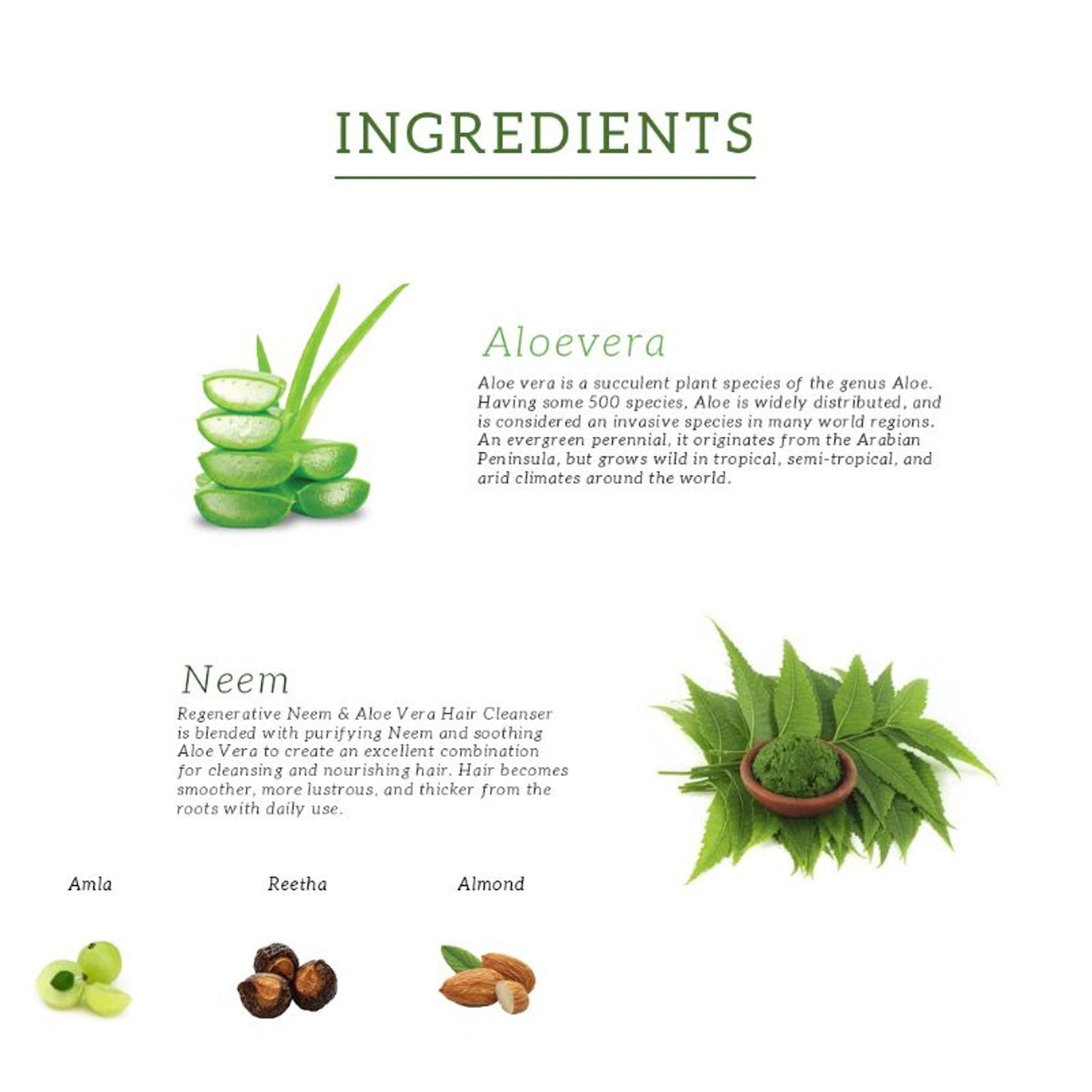 Khadi Natural Neem & Aloevera With Almond Oil & Coconut Oil Hair Mask - Powered Botanics(200gm)
