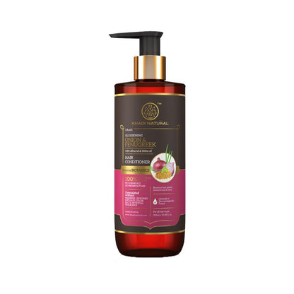 Khadi Natural Onion & Fenugreek Hair Conditioner - Power Botanics Reduce Hair Fall