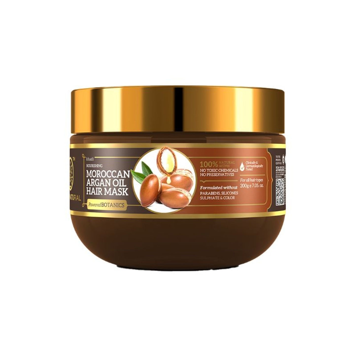 Khadi Natural Moroccan Argan Hair Mask - Power Botanics Regain Hair Strength