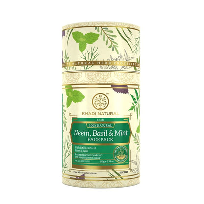 Khadi Natural Neem Basil & Mint Face Pack Anti Acne & Anti Germ
