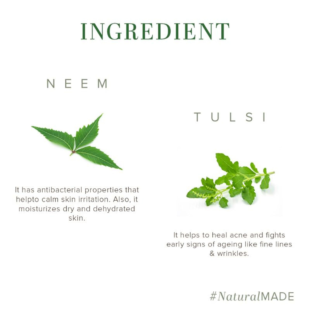 Khadi Natural Neem Tulsi Face Pack Detox & Lighten Skin