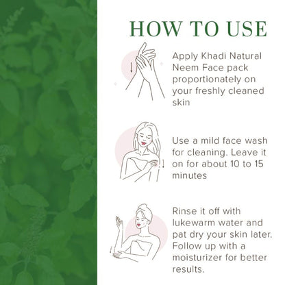 Khadi Natural Neem Tulsi Face Pack Detox & Lighten Skin