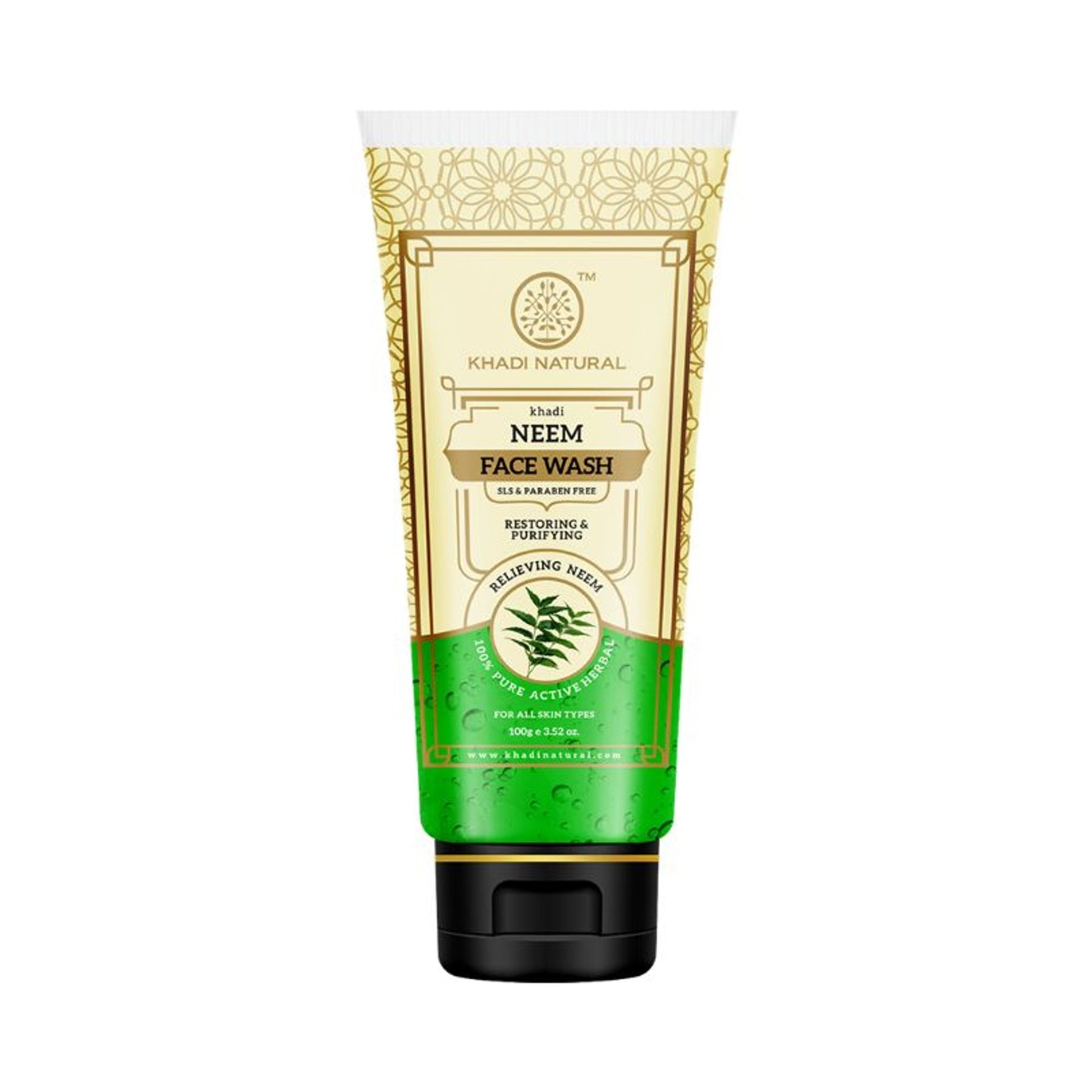 Khadi Natural Neem Face Wash Remove Acne & Pimples