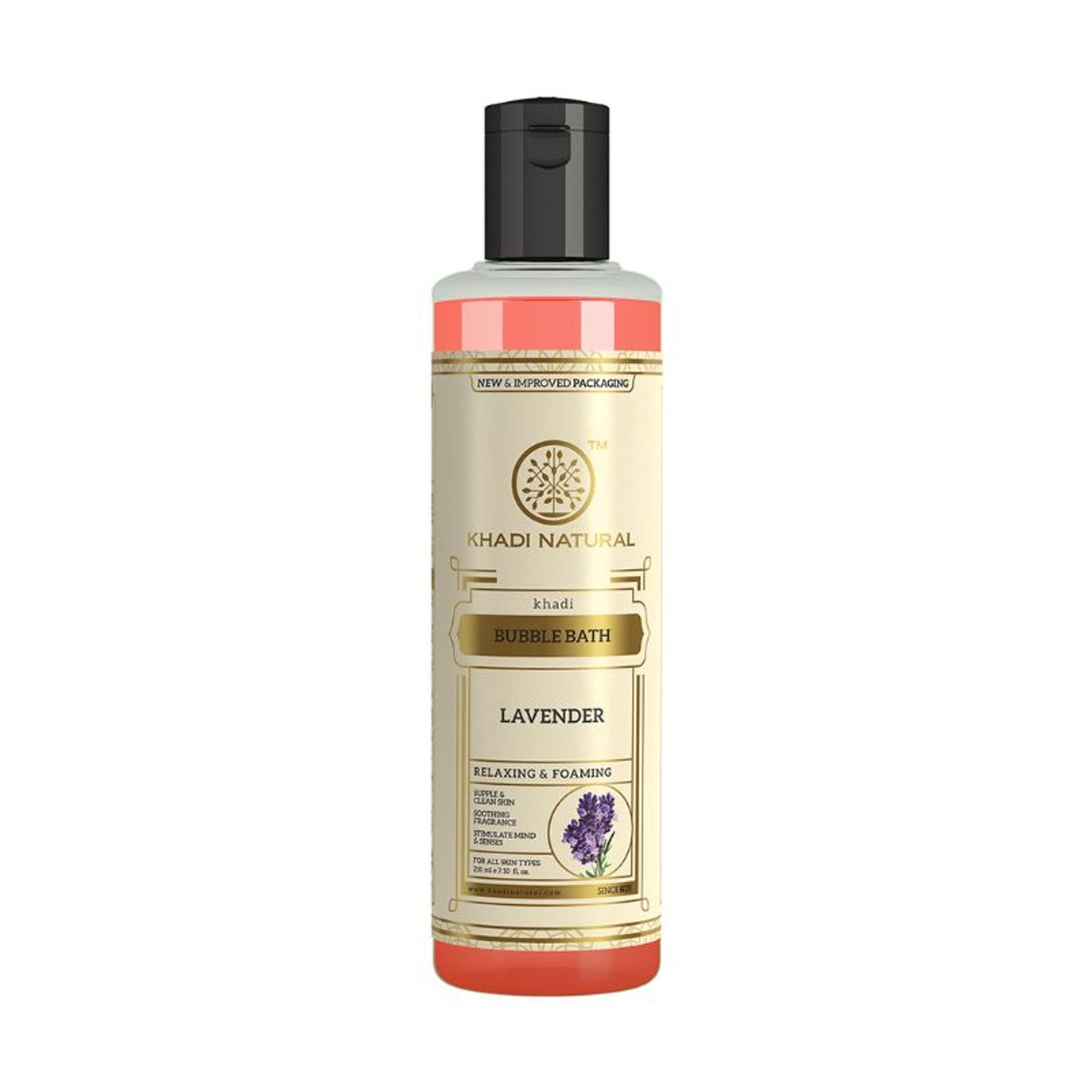 Khadi Natural Lavender Bubble Bath Body Wash Soft & Supple Skin
