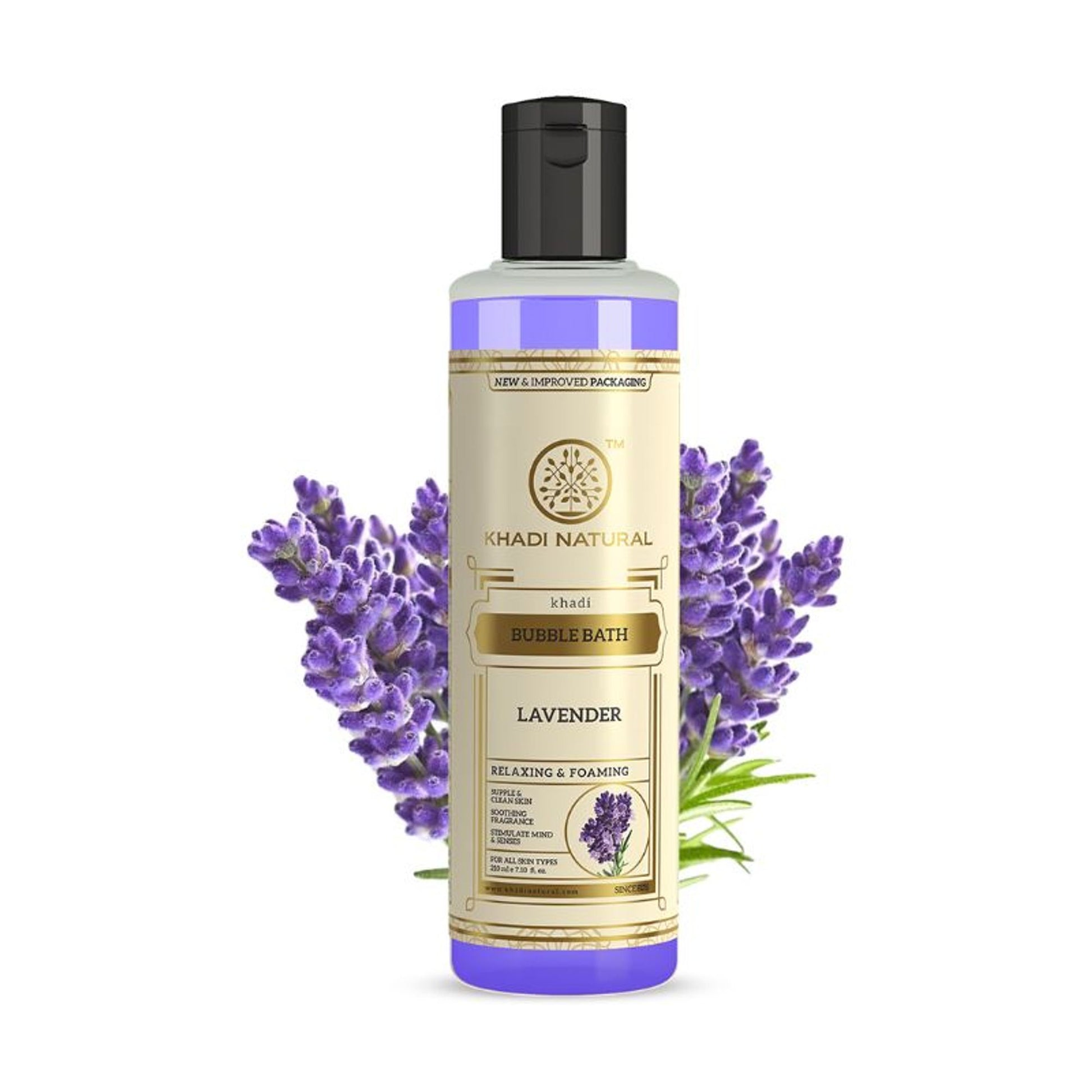 Khadi Natural Lavender Bubble Bath Body Wash Soft & Supple Skin