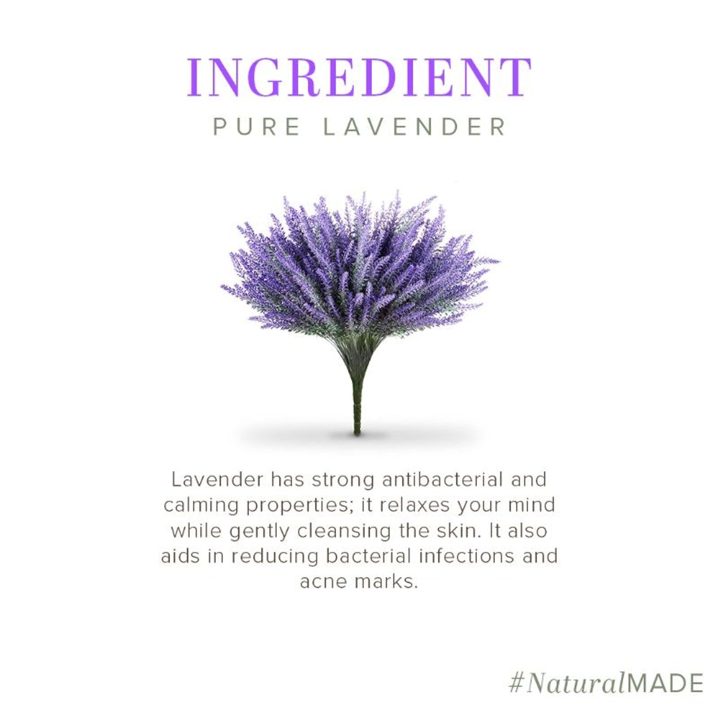 Khadi Natural Herbal Pure Lavender Handmade Soap Cleanse & Reduce Acne Pack of 5