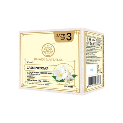 Khadi Natural Jasmine Handmade Soap Reduces Scars & Stretch Marks (Pack of 3)