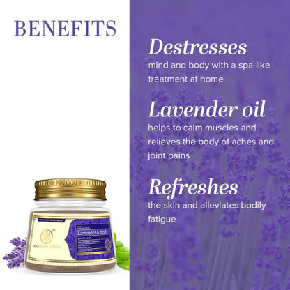 Khadi Natural Lavender Basil Bath Salt Removes Dirt & Impurities