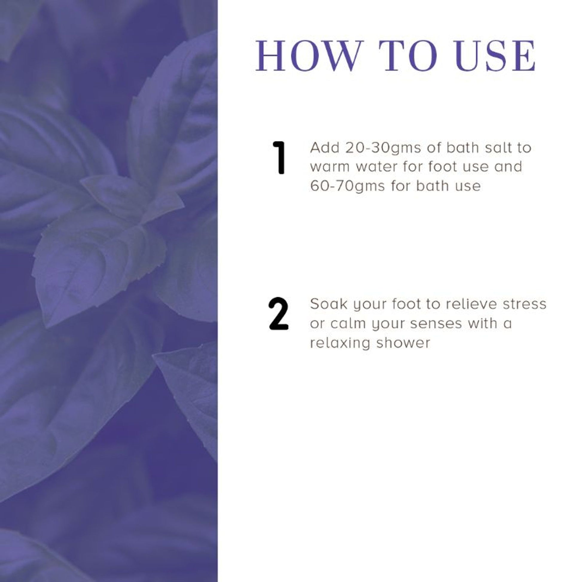 Khadi Natural Lavender Basil Bath Salt Removes Dirt & Impurities
