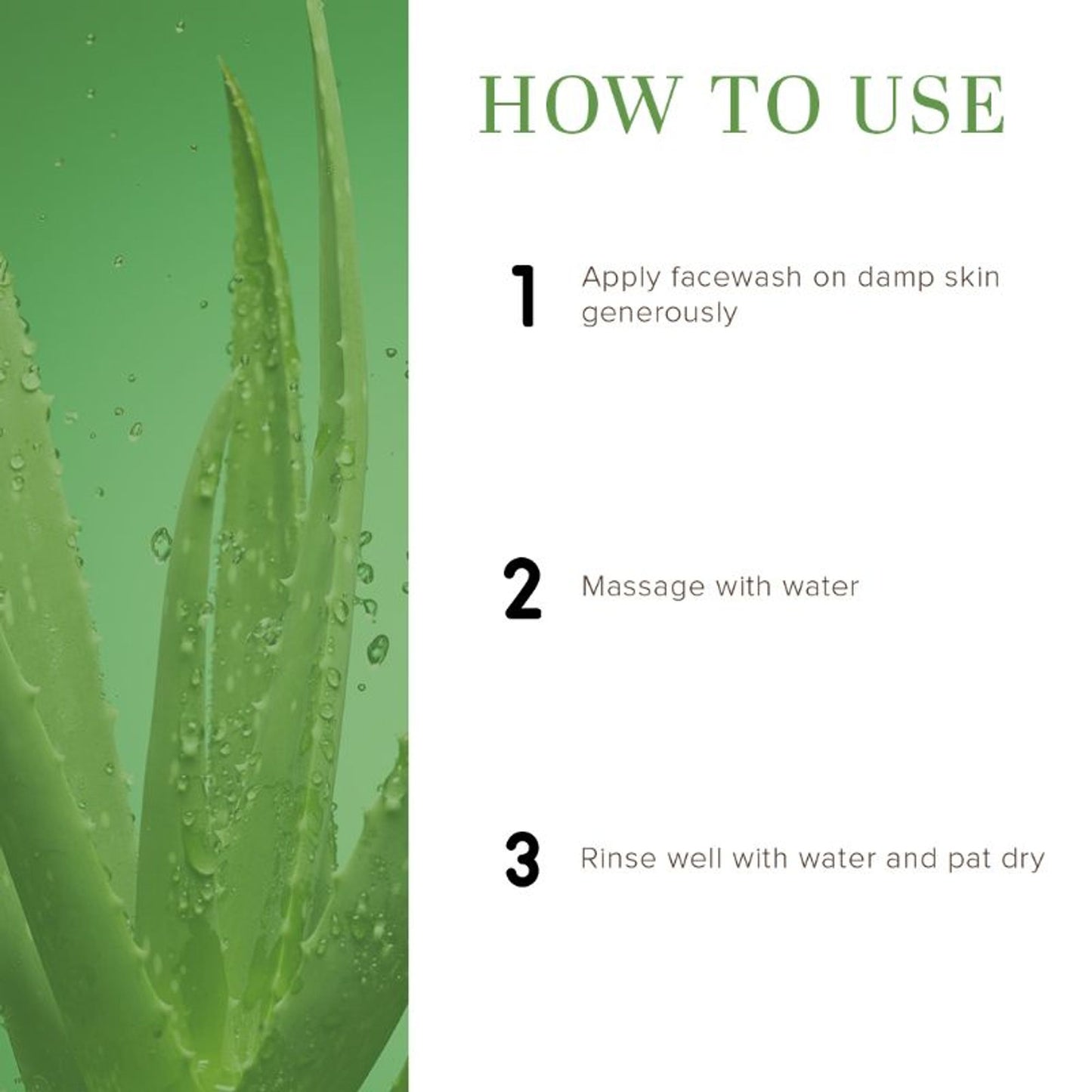 Khadi Natural Aloe Vera Face Wash With Scrub Deep Exfoliate Skin SLS & Paraben Free
