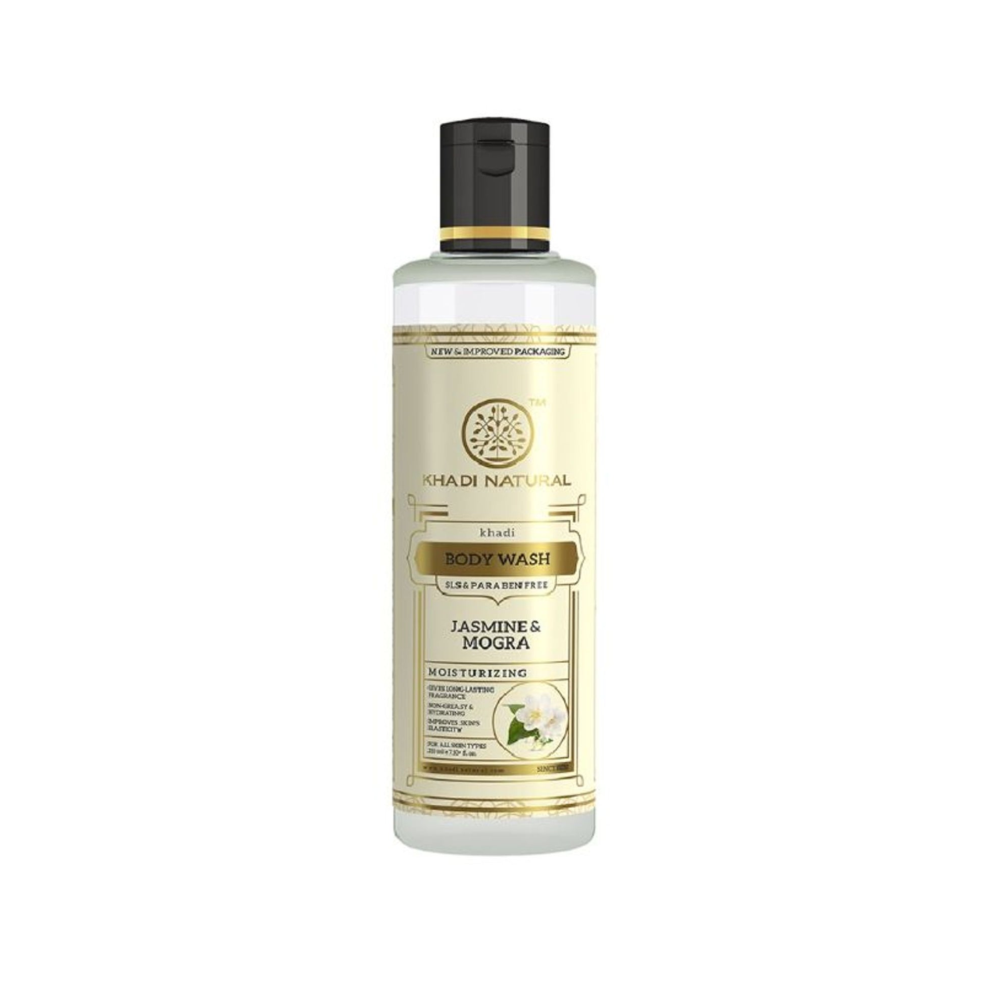 Khadi Natural Jasmine & Mogra Body Wash Removes Dirt & Grime SLS & Paraben Free