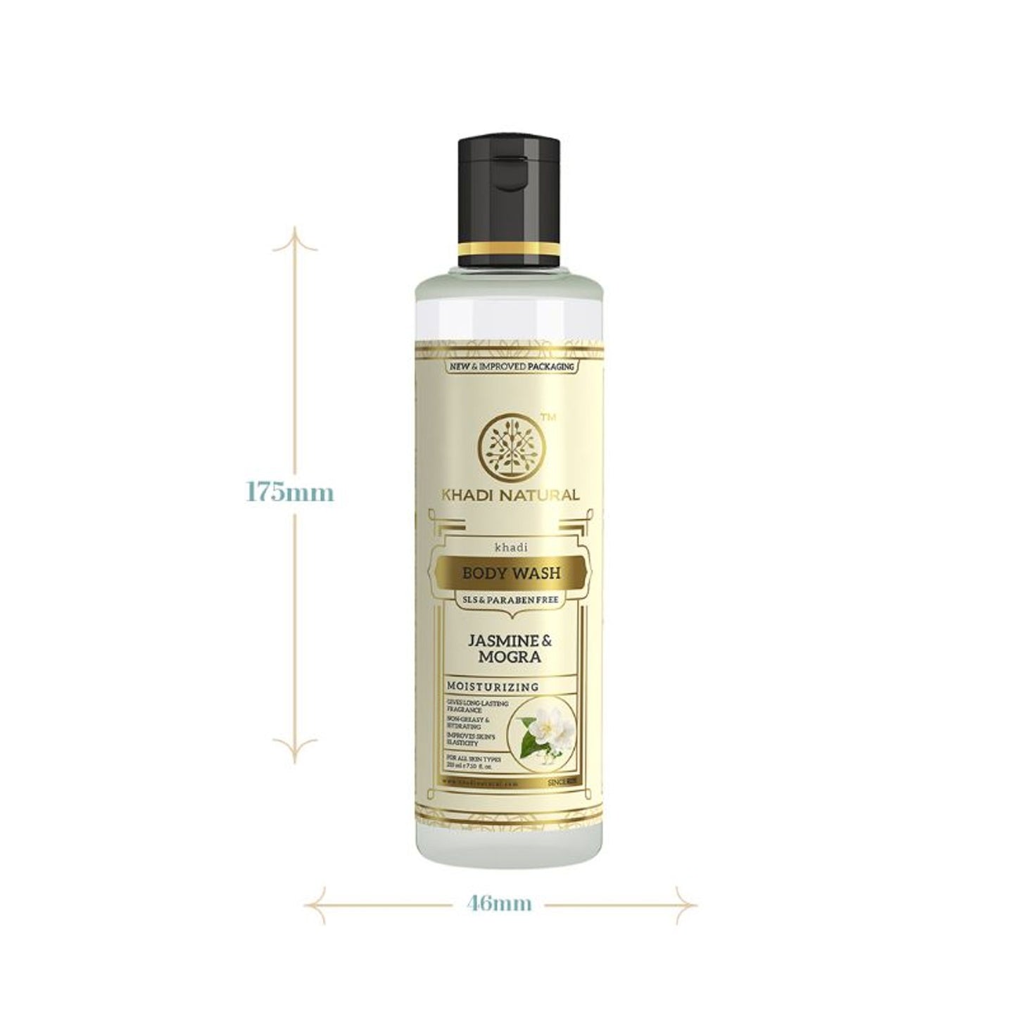 Khadi Natural Jasmine & Mogra Body Wash Removes Dirt & Grime SLS & Paraben Free