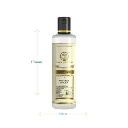 Khadi Natural Jasmine & Mogra Body Wash Removes Dirt & Grime SLS & Paraben Free