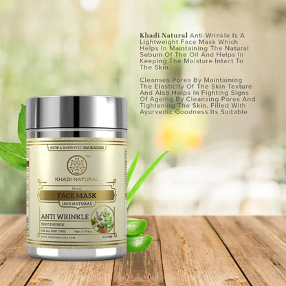 Khadi Natural Anti Wrinkle Face Mask Nourish & Moisturize Skin