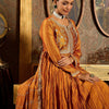 Dhiyona IE Floral Yoke Design Pleated Thread Work Anarkali Kurta With Trousers & Dupatta