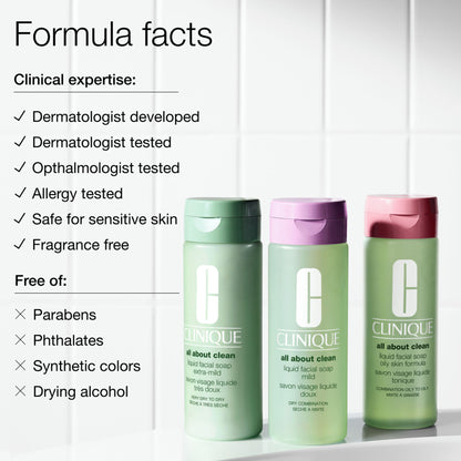 Clinique Liquid Facial Soap Mild - Dry Combination Facewash