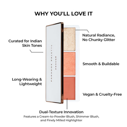 Praush Beauty Paradox Blush & Highlighter Palette - Anomaly