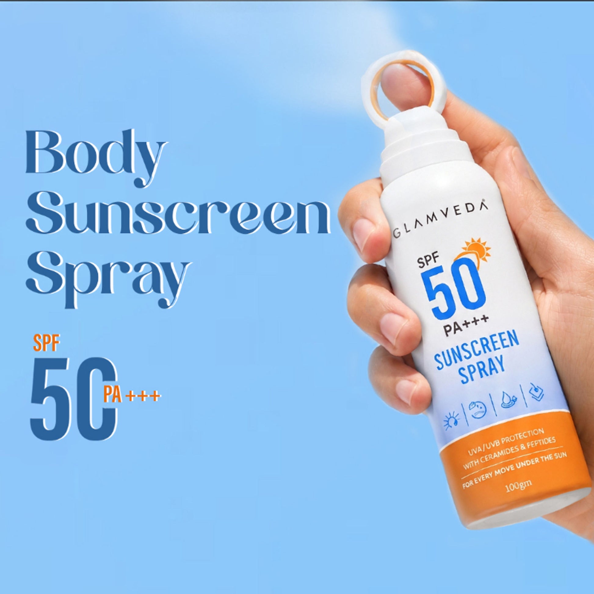 Glamveda SPF 50 PA+++ Sunscreen Spray
