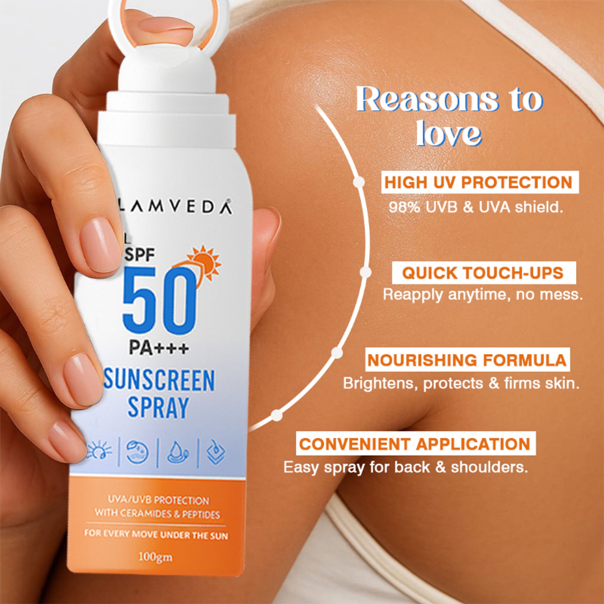Glamveda SPF 50 PA+++ Sunscreen Spray
