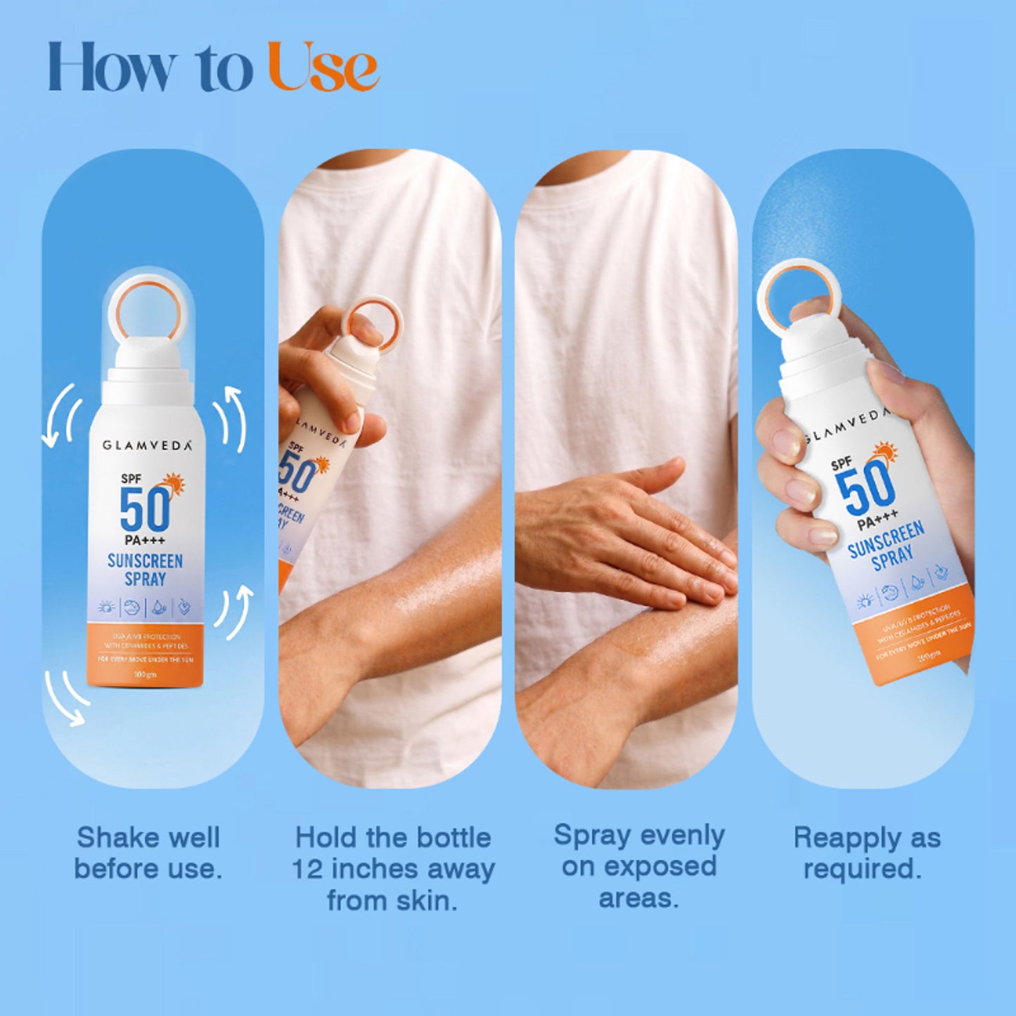 Glamveda SPF 50 PA+++ Sunscreen Spray