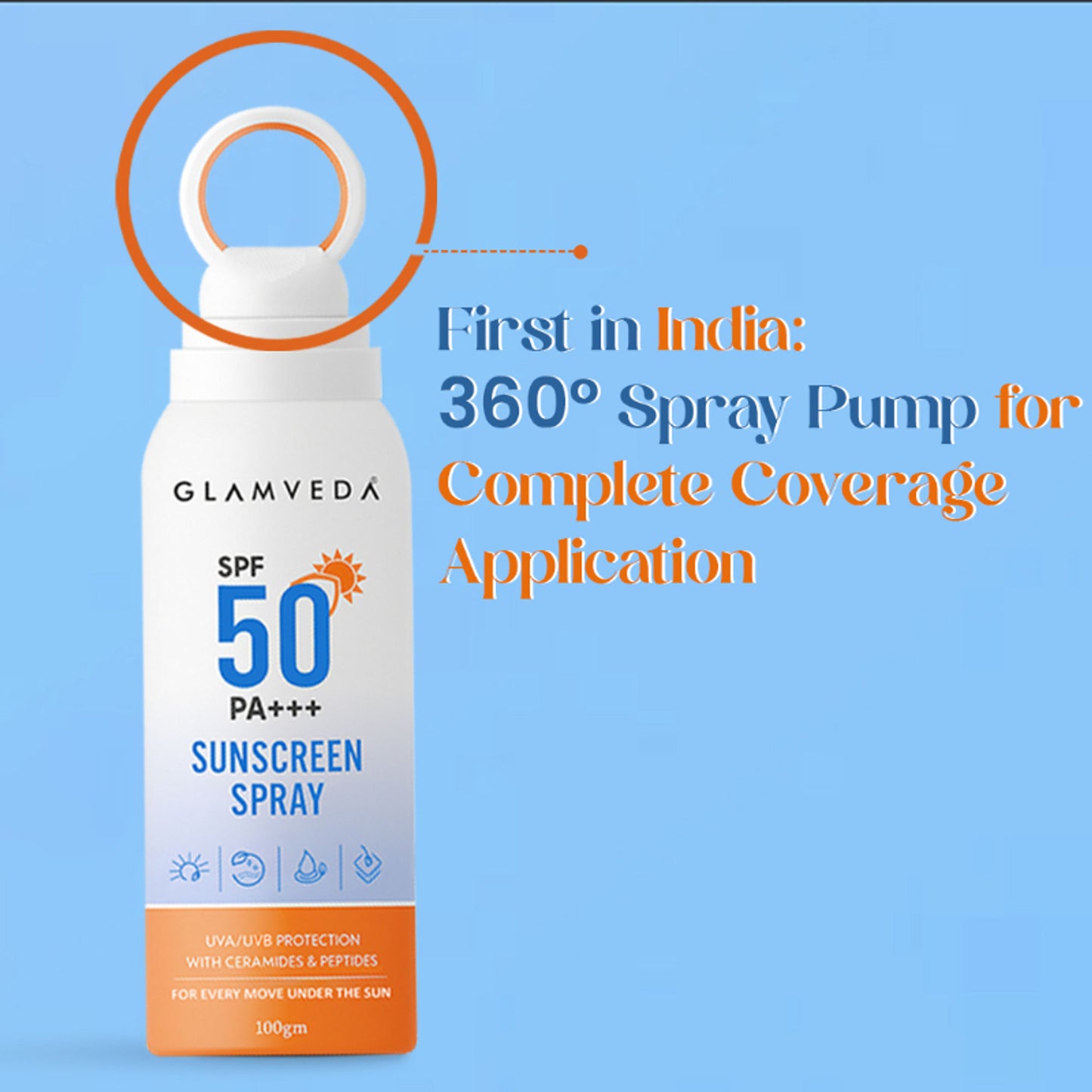 Glamveda SPF 50 PA+++ Sunscreen Spray