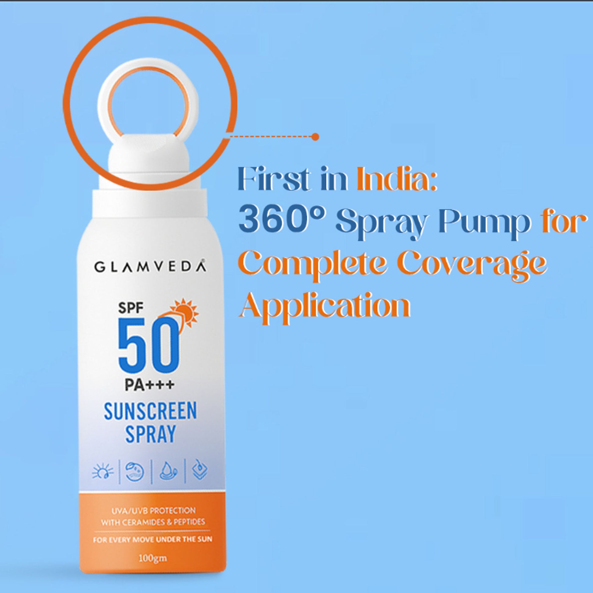 Glamveda SPF 50 PA+++ Sunscreen Spray