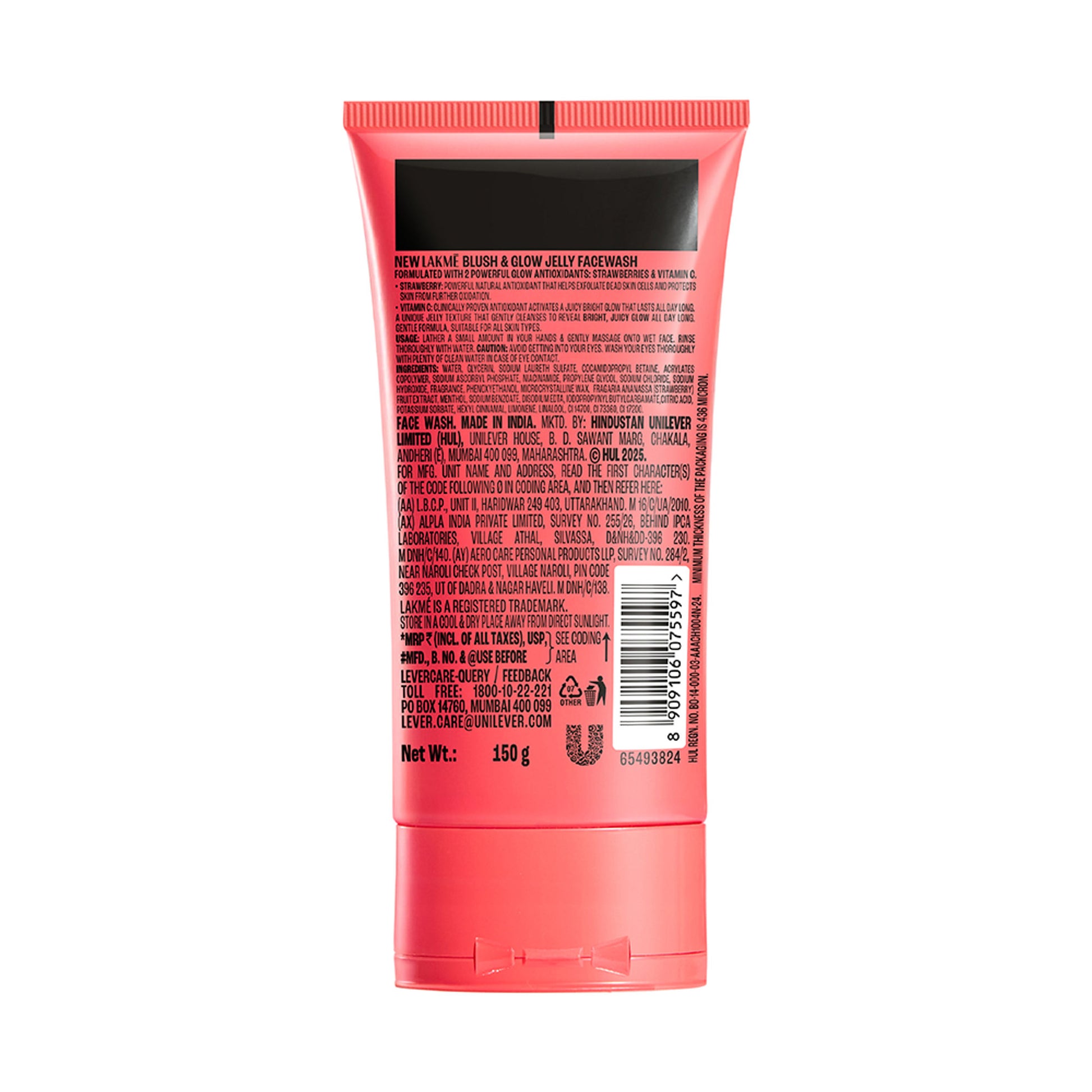 Lakme Blush & Glow Strawberry Blast Face Wash