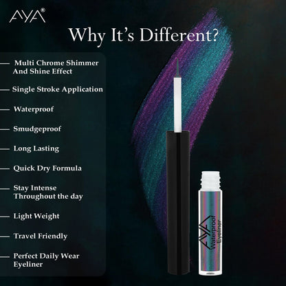 AYA Waterproof Holographic Eyeliner - Mermaid