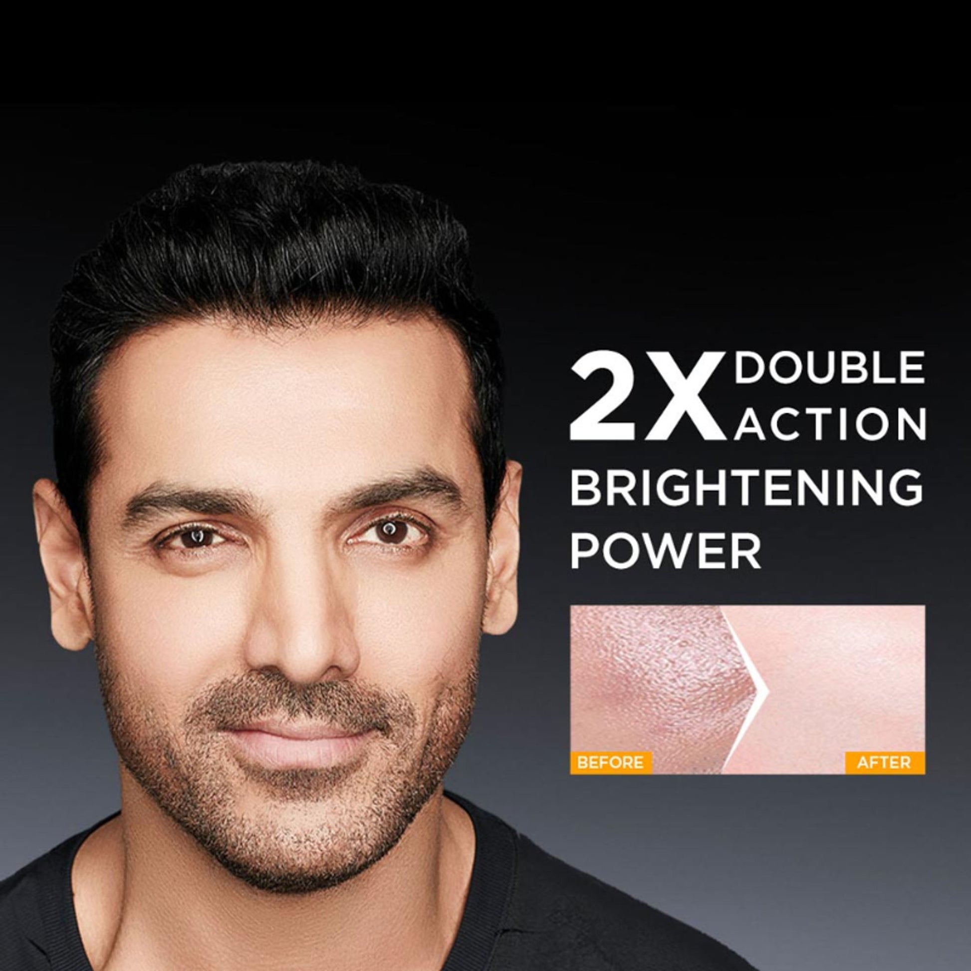 Garnier Men Turbo Bright Double Action Foam, Vitamin C + Charcoal Anti Pollution Foam
