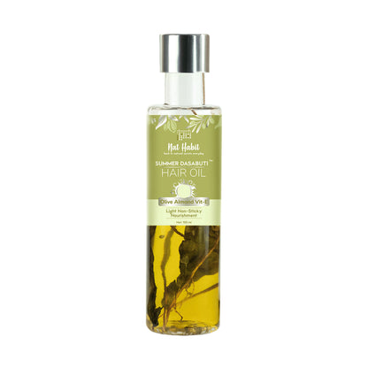 Nat Habit Olive Almond Vitamin E Light Hair Oil With Amla, Bhringraj, Methi, Vetiver & Sesame