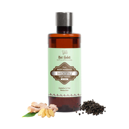 Nat Habit Pure Ginger Maricha Maahu Ayurvedic Body Massage Oil