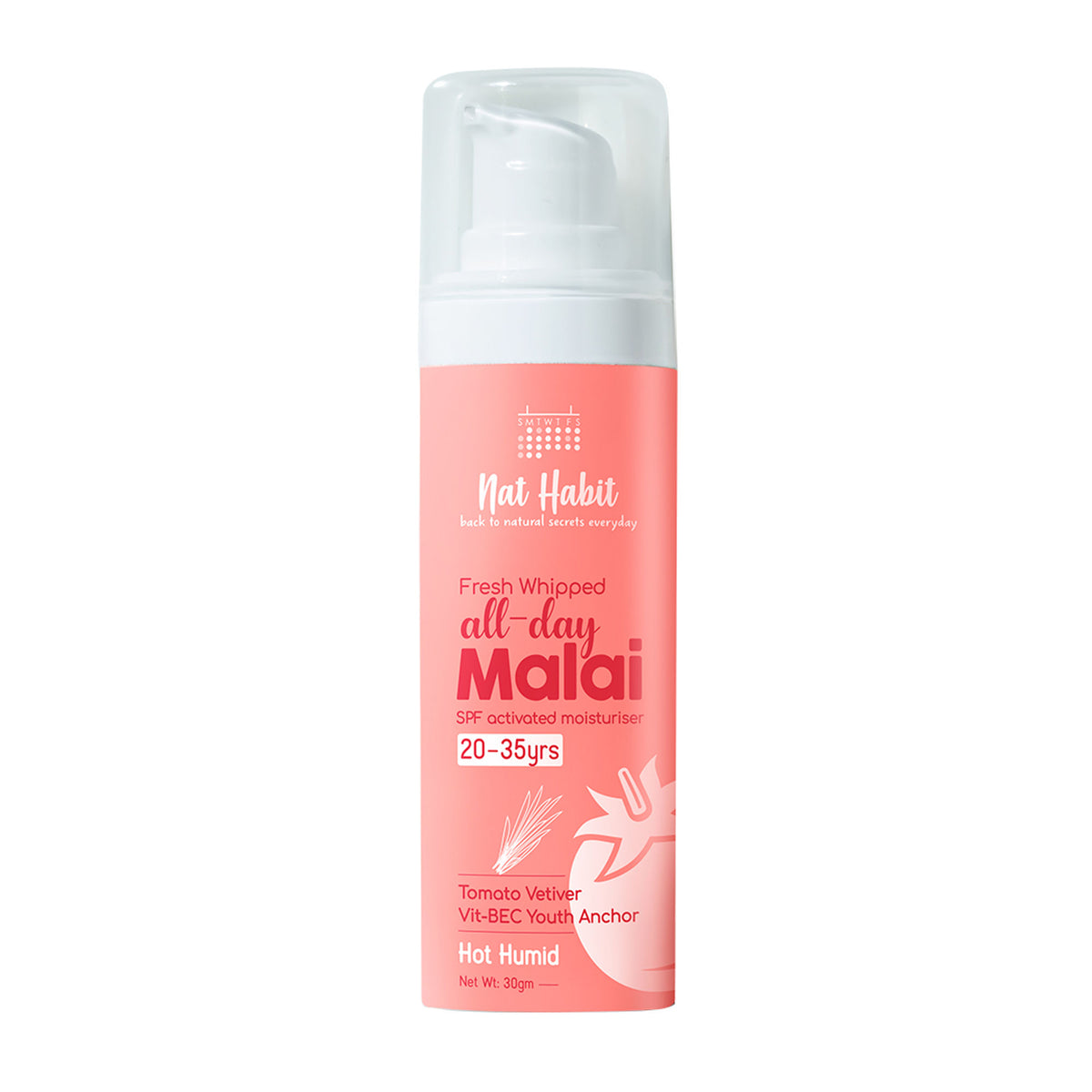 Nat Habit Tomato Vetiver Light Moisturizer, Non Sticky Face Moisturizer For Hot & Humid Weather