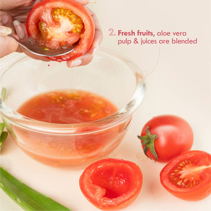 Nat Habit Tomato Rosehip Light Face Moisturizer For Glowing Skin, Non Sticky, Spf Activated Gel