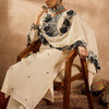 Dhiyona IE Women Paisley Embroidered Regular Thread Work Pure Cotton Kurta with Trousers & With Dupatta