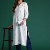 Indyancart IE Ethnic Motifs Embroidered Sequinned Kurta