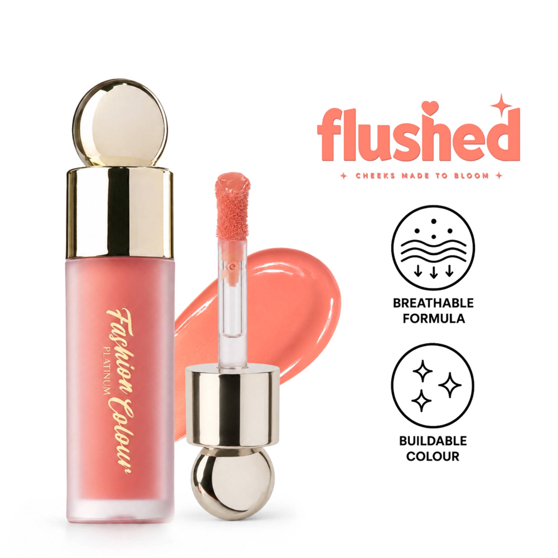 FASHION COLOUR Platinum Liquid Blusher - Coral