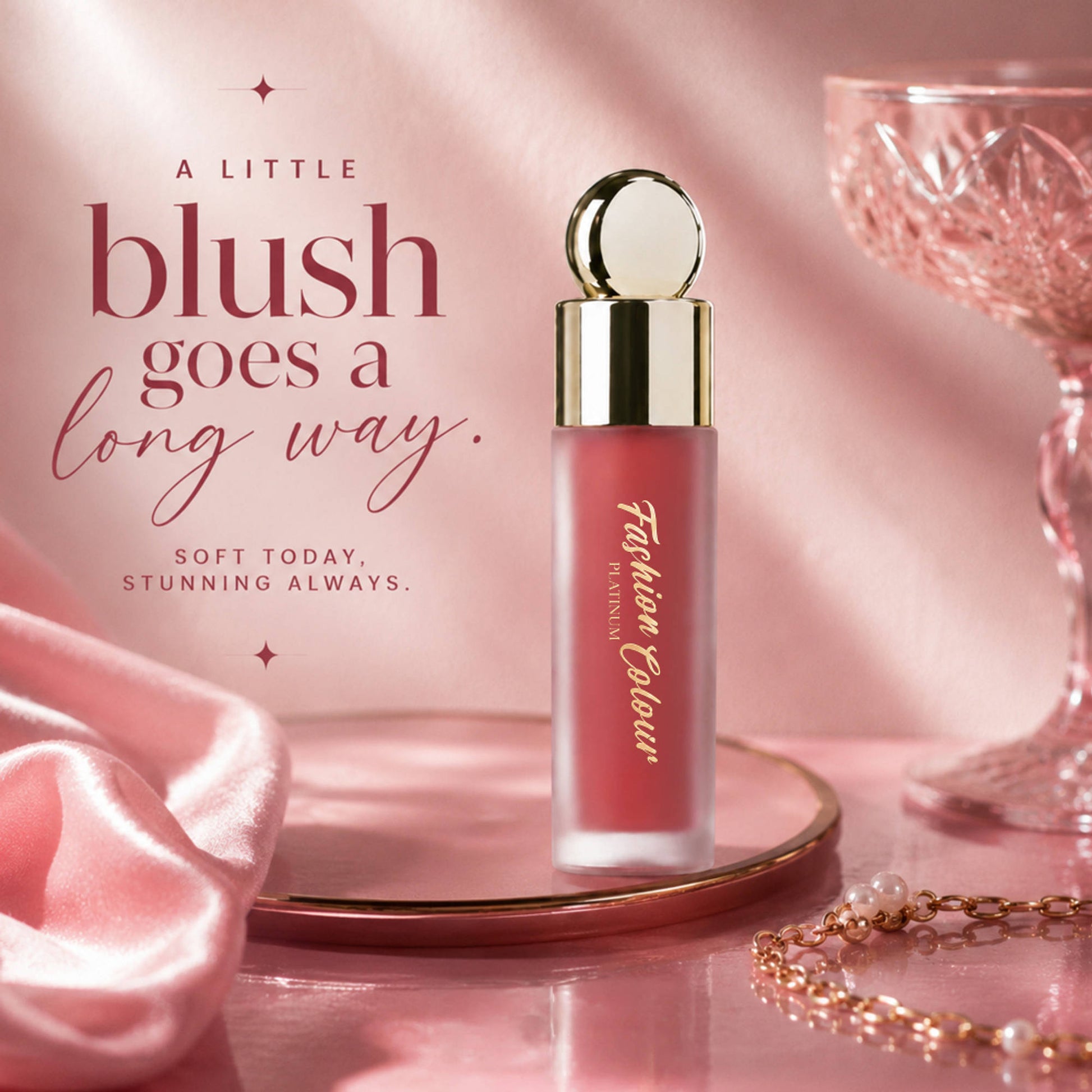 FASHION COLOUR Platinum Liquid Blusher - Coral