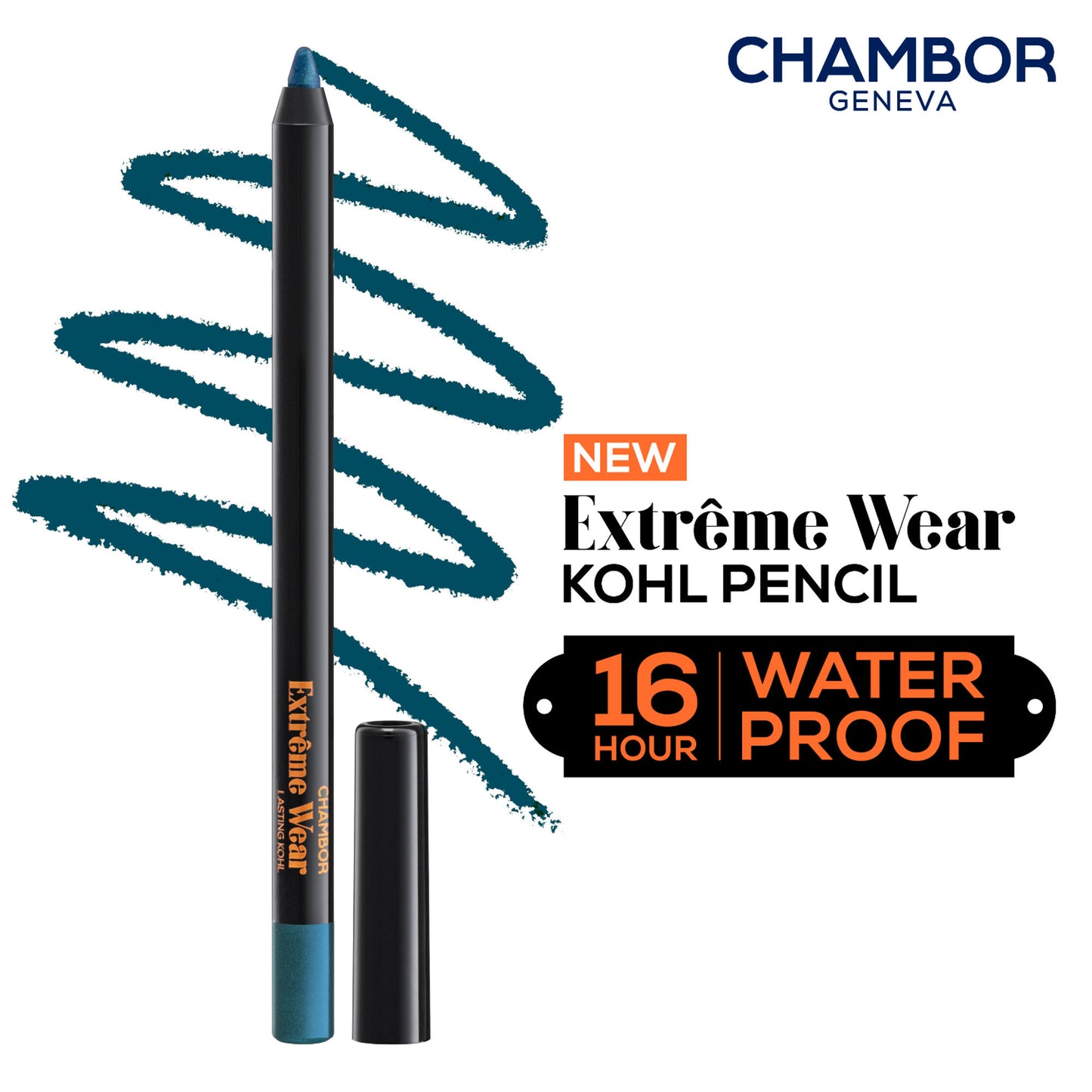 Chambor Extreme Wear Lasting Kohl - Peacock Blue