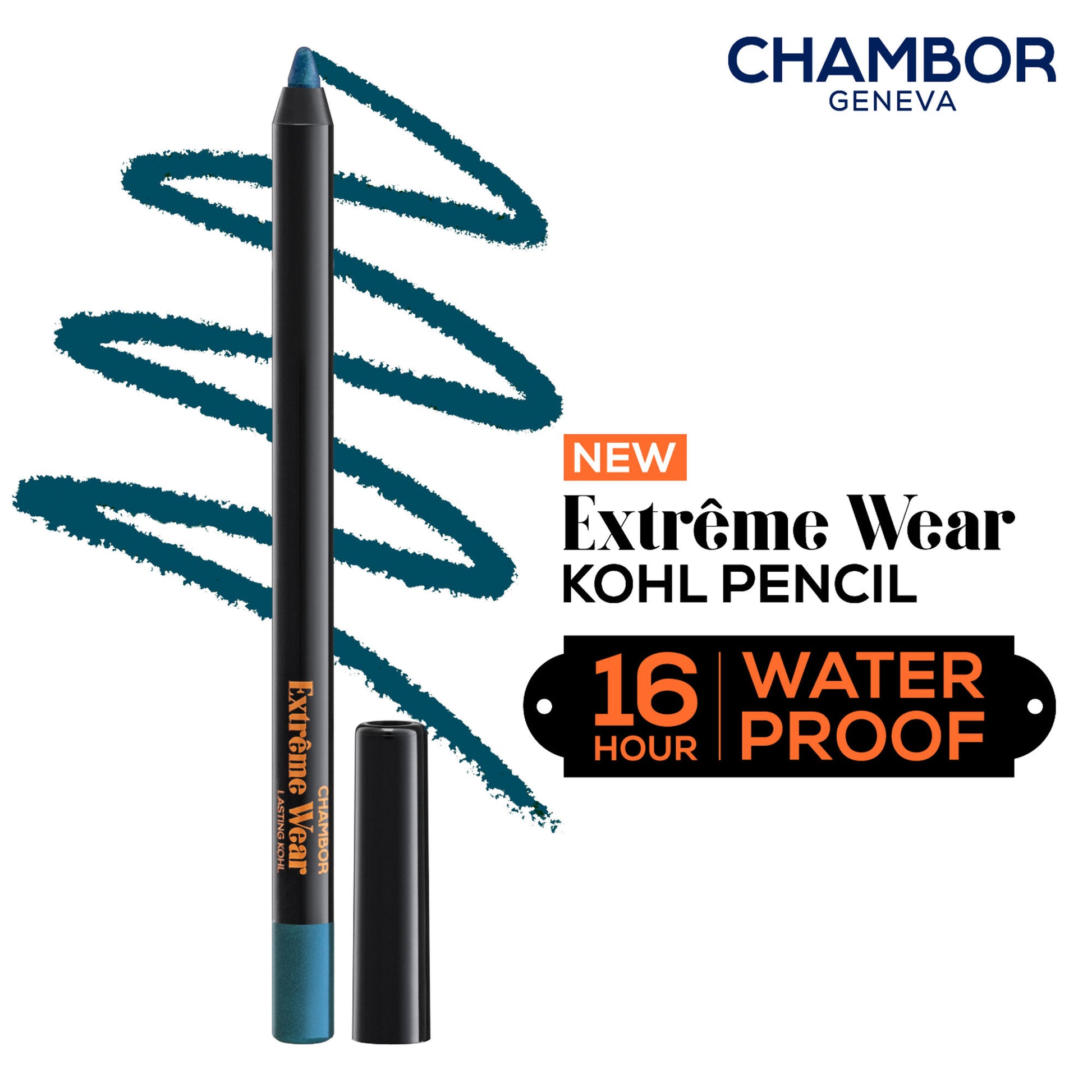 Chambor Extreme Wear Lasting Kohl - Peacock Blue